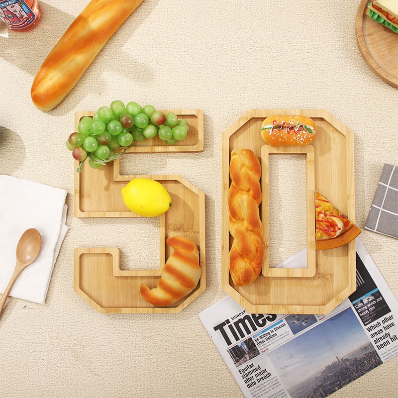 Home Cooking Recipes - Vassoio digitale in legno Festa a