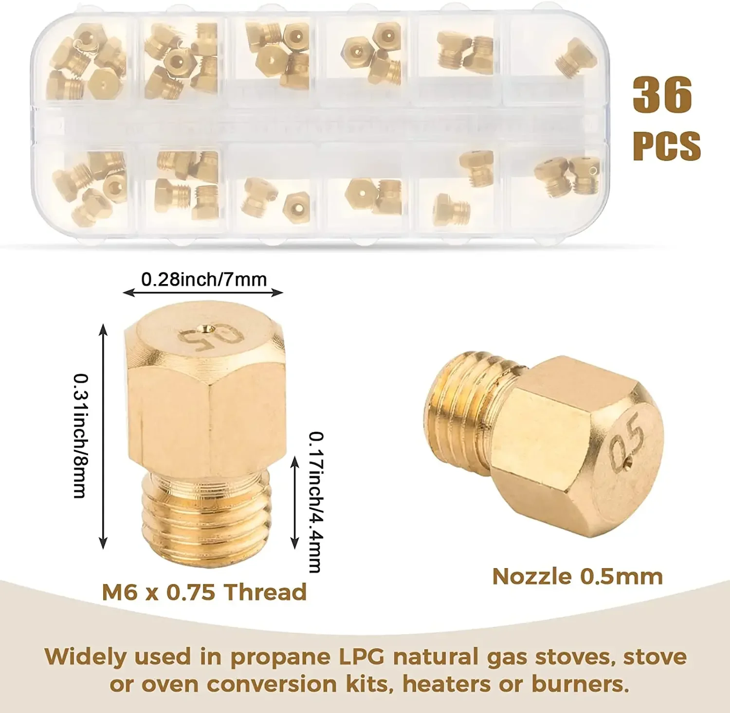 36 pz/1 scatola in ottone mass - Home Cooking Gas recensione e prezzo